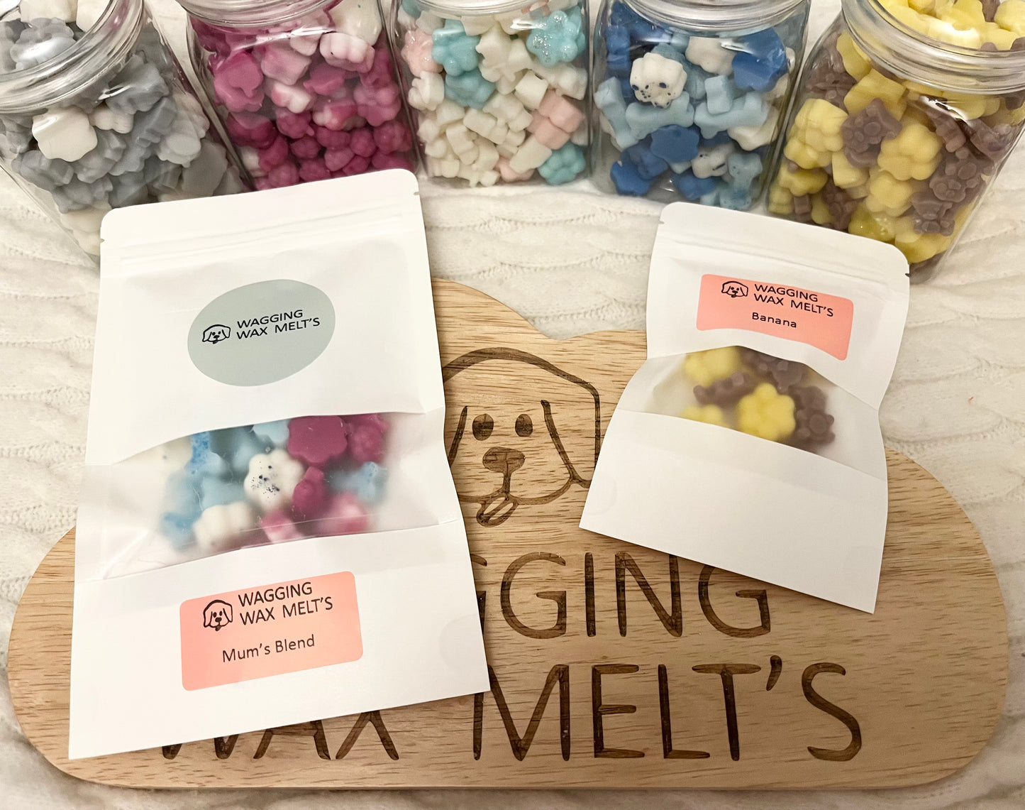 Pet friendly vegan mini paws wax melts paw perfume gift