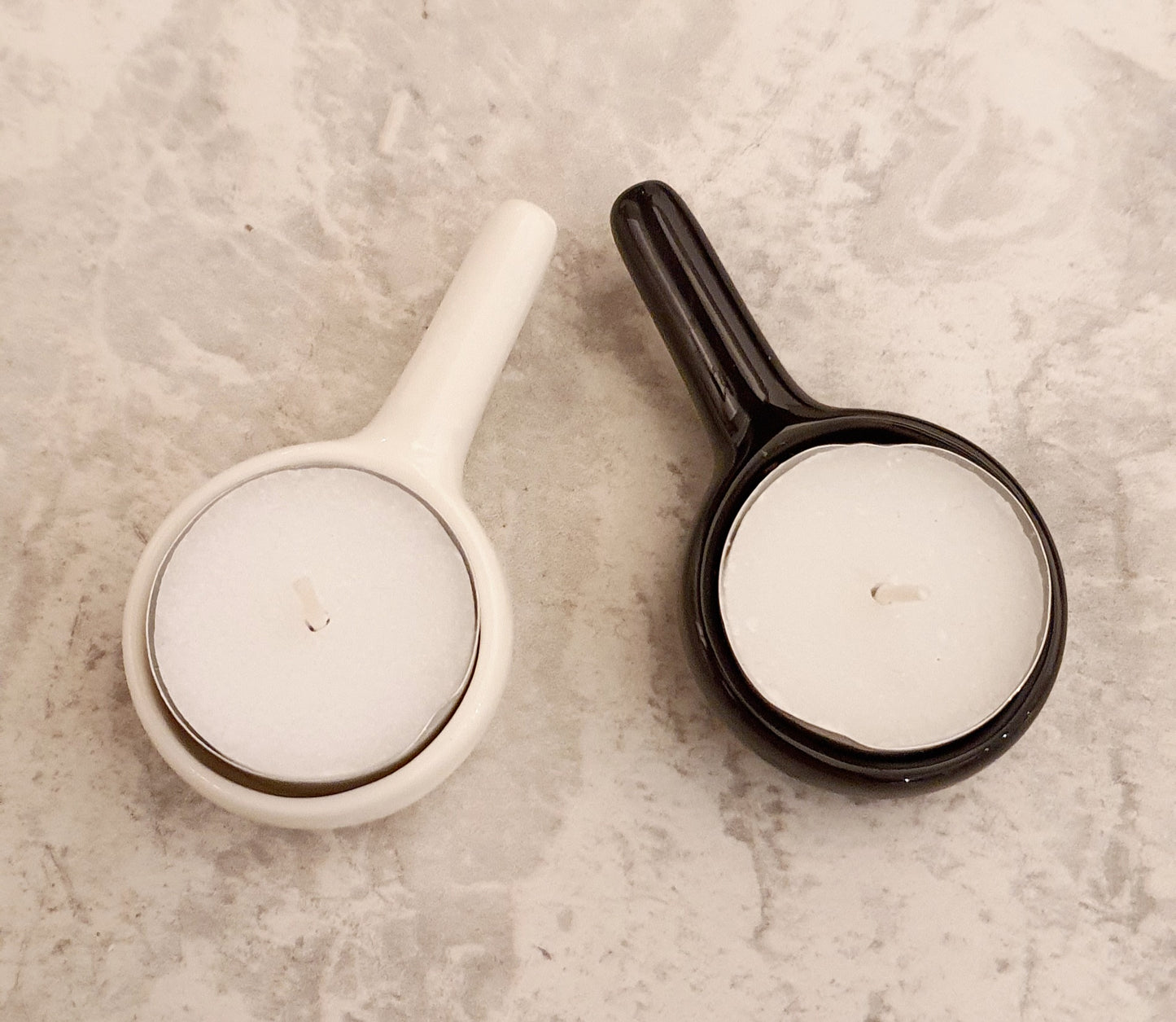 Ceramic tea light spoon