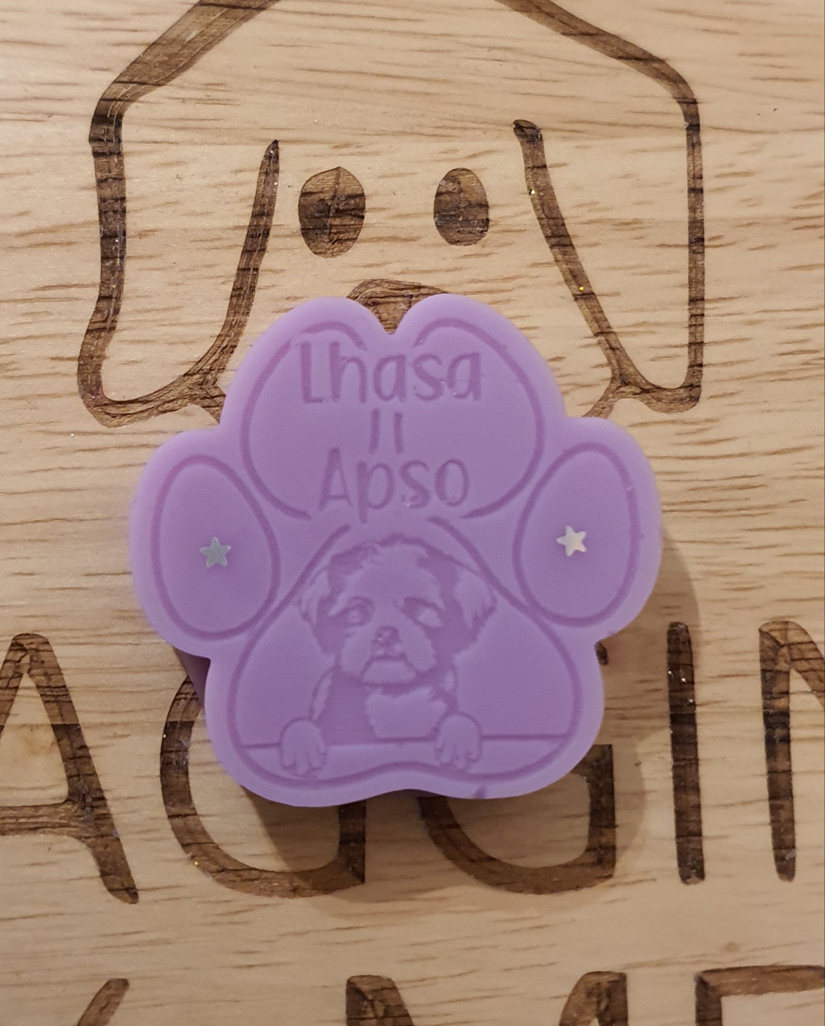 Lhasa apso   gift paw dog puppy 