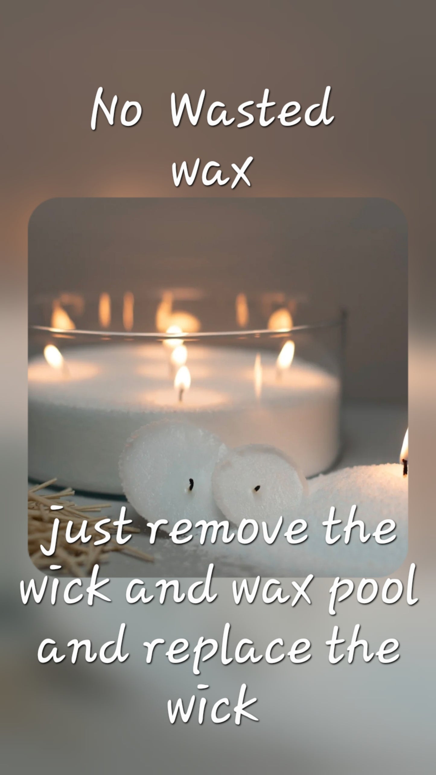 Build your own sand wax candle