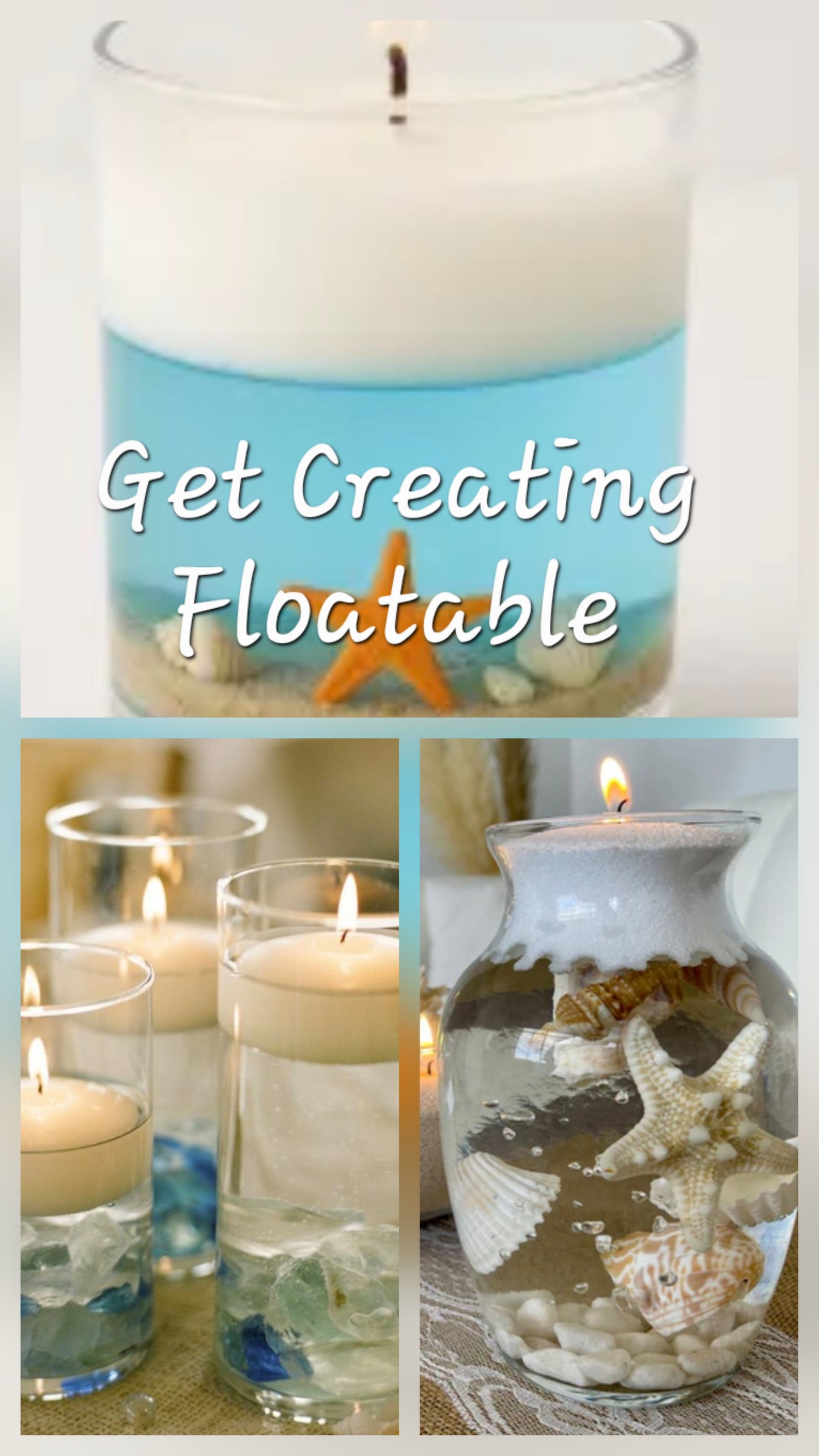 Build your own sand wax candle