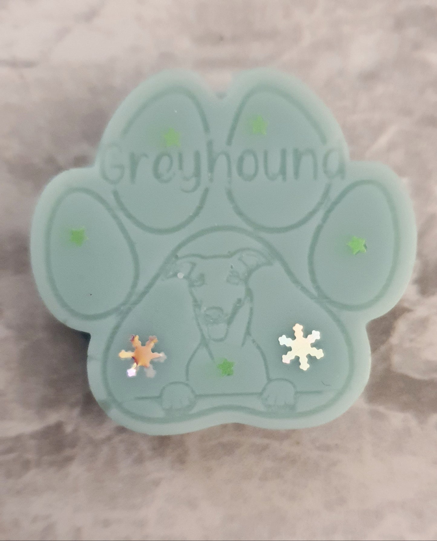 Greyhound dog paw gift 